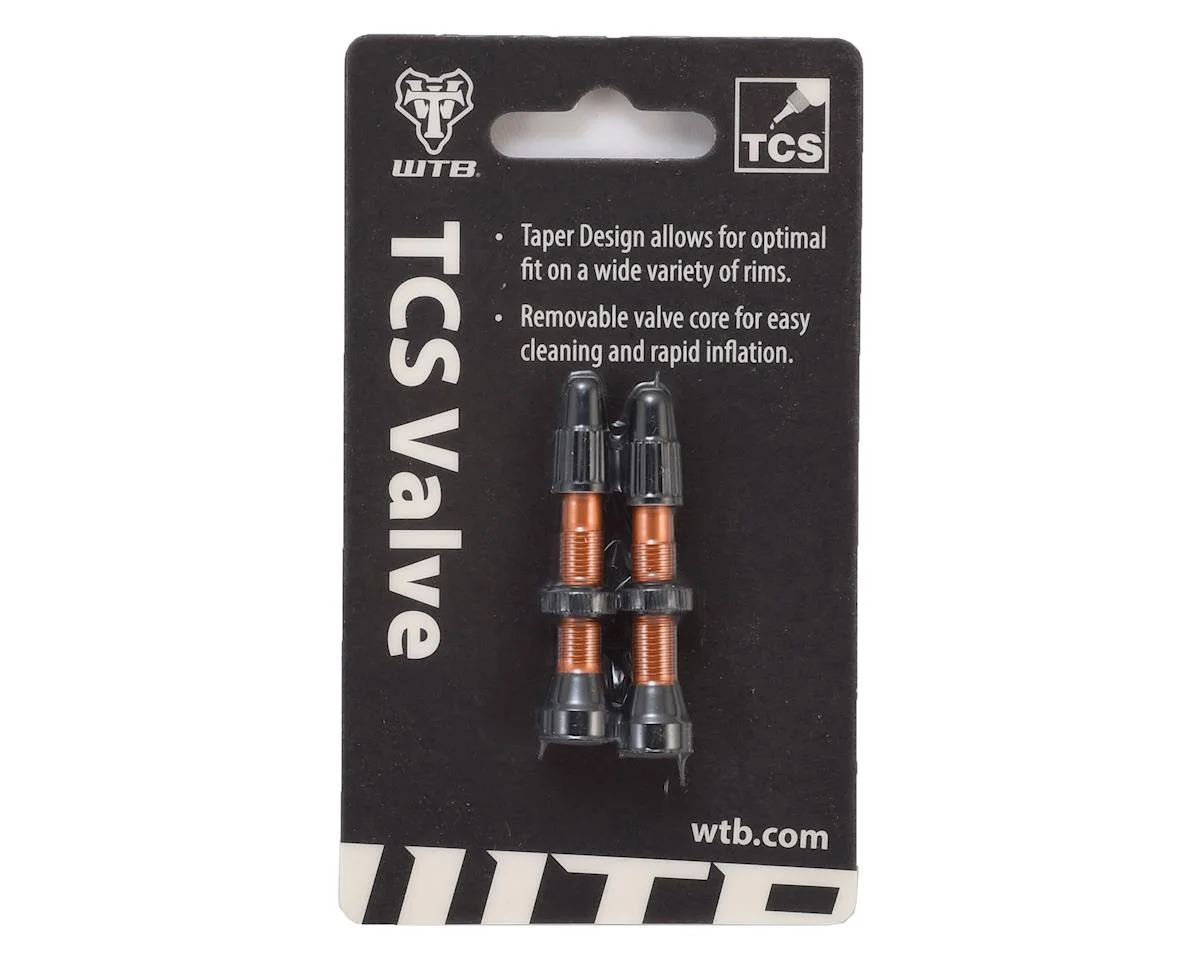 WTB Aluminum TCS Tubeless Valves (Orange) (Pair) (34mm)